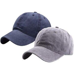 Toddlers Baseball Hat Boys Girls Adjustable Cotton Distressed Washed Cap Kids